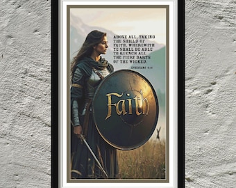 Patrón de punto de cruz de cobertura completa Faith (PDF)