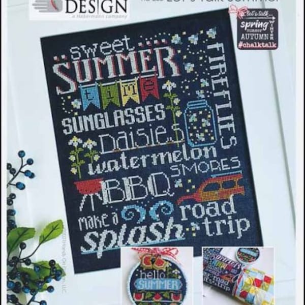 Chalk Talk: Let's Talk Summer Cross Stitch Pattern