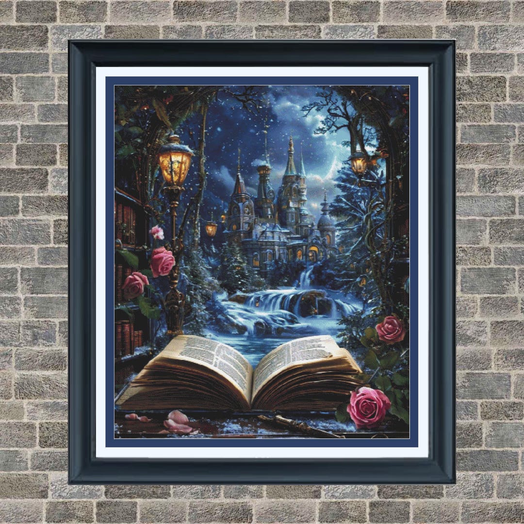 Fairytale Through the Pages Full Coverage Cross Stitch Pattern PDF - Etsy