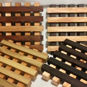 Handmade Wooden Trivets - Variety of Woods