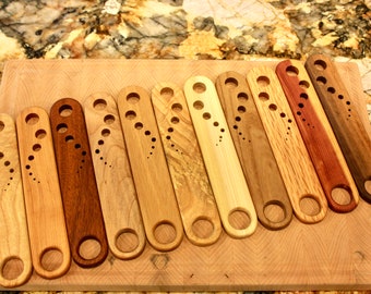 Handmade Wooden Herb Strippers - Variety of Woods