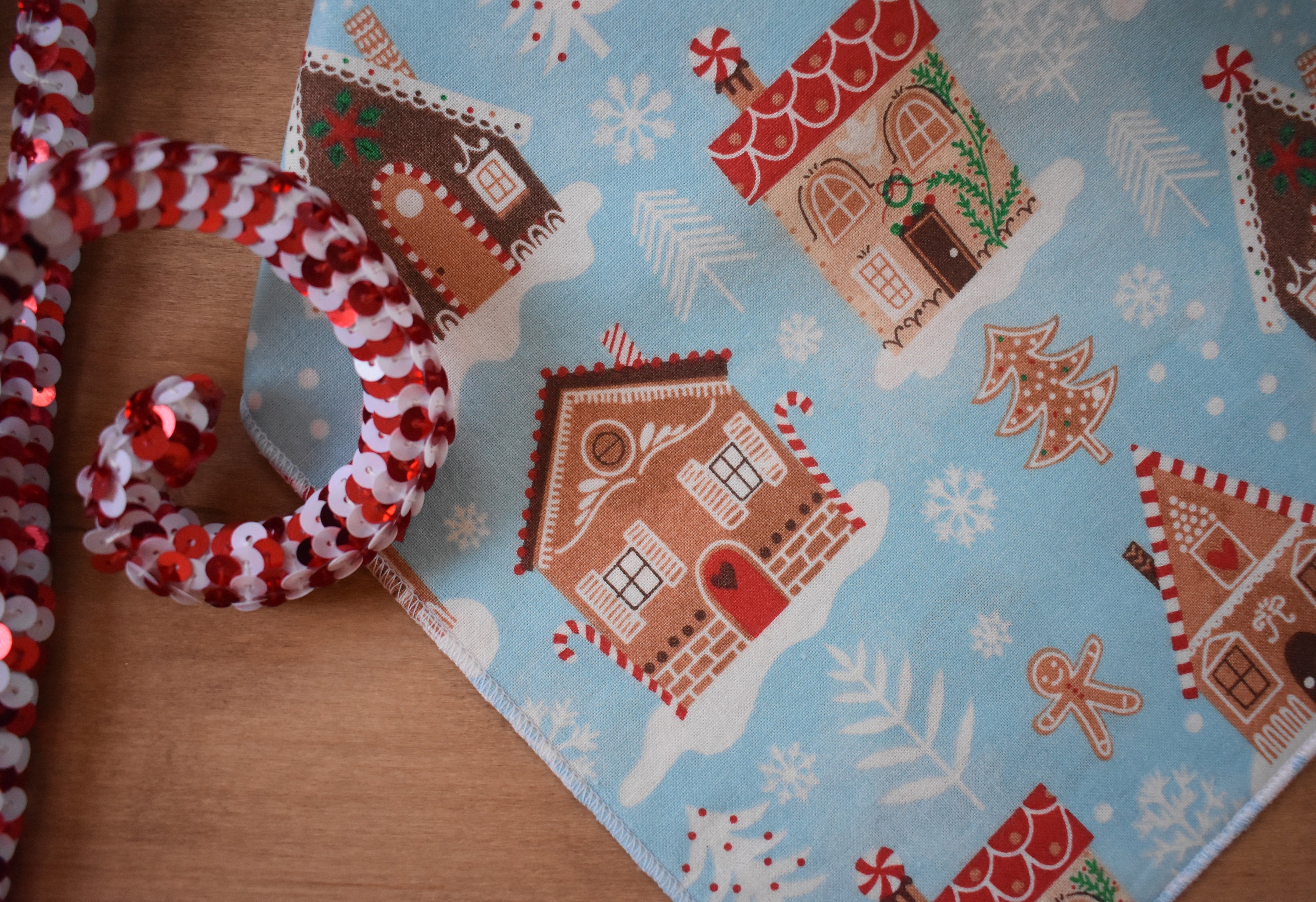Lebkuchen Haus Hund Bandana Weihnachten Krawatte und Snap Etsy