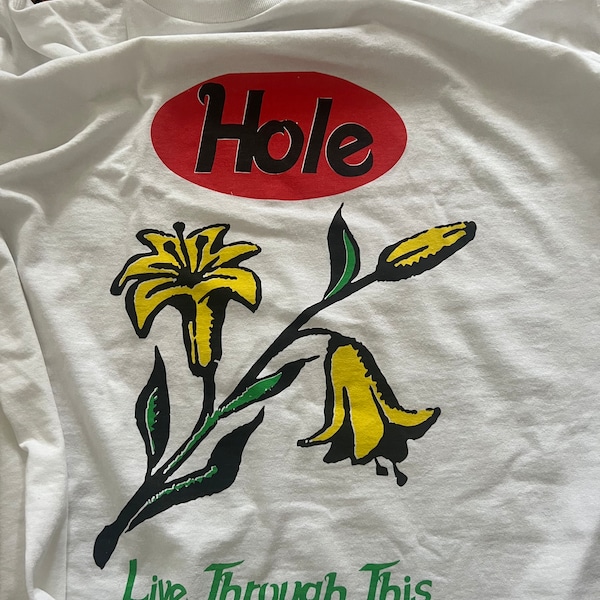 Hole - Live Through This "Fan Club" Tour tee 1995