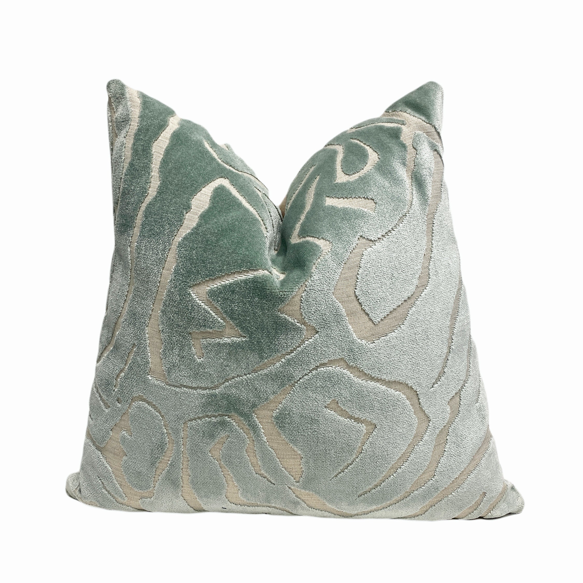 Sage Green Pillow Cover Velvet Pillow Cover Velvet Print Etsy