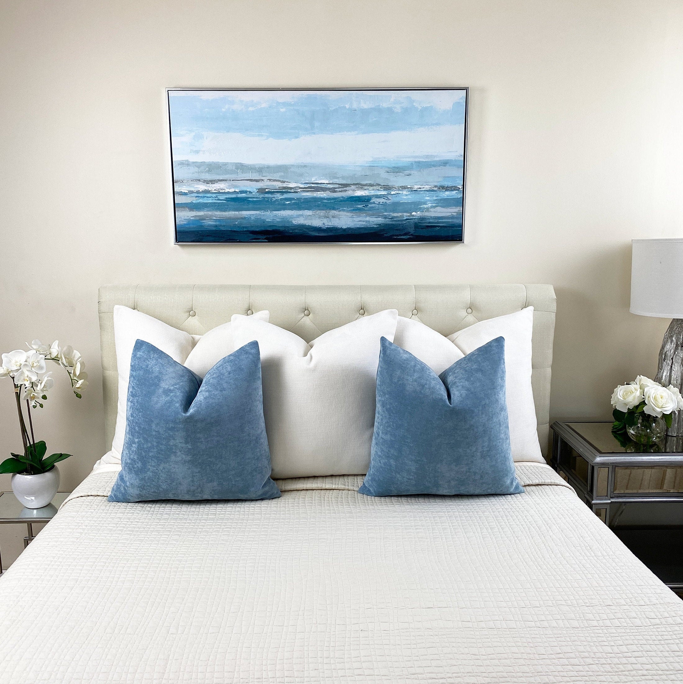 Light Blue Velvet Throw Pillow Cover Light Blue Velvet Decorative Pillow Cover Couch Pillow Lumbar Pillow 18x18 20x20 Shams Etsy Canada