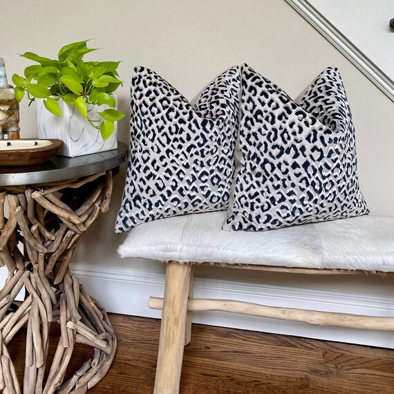Leopard print accent pillows top