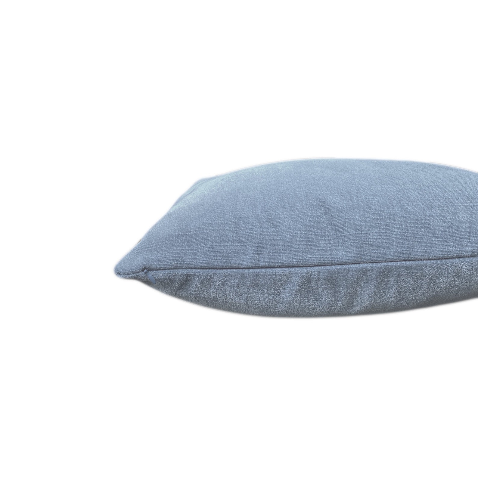 Coastal Blue Solid Velvet Pillow Cover Blue Velvet Toss Etsy