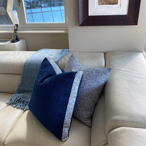 Navy blue 20x20 throw pillows sale