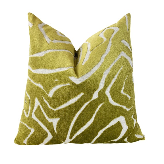 chartreuse throw pillow