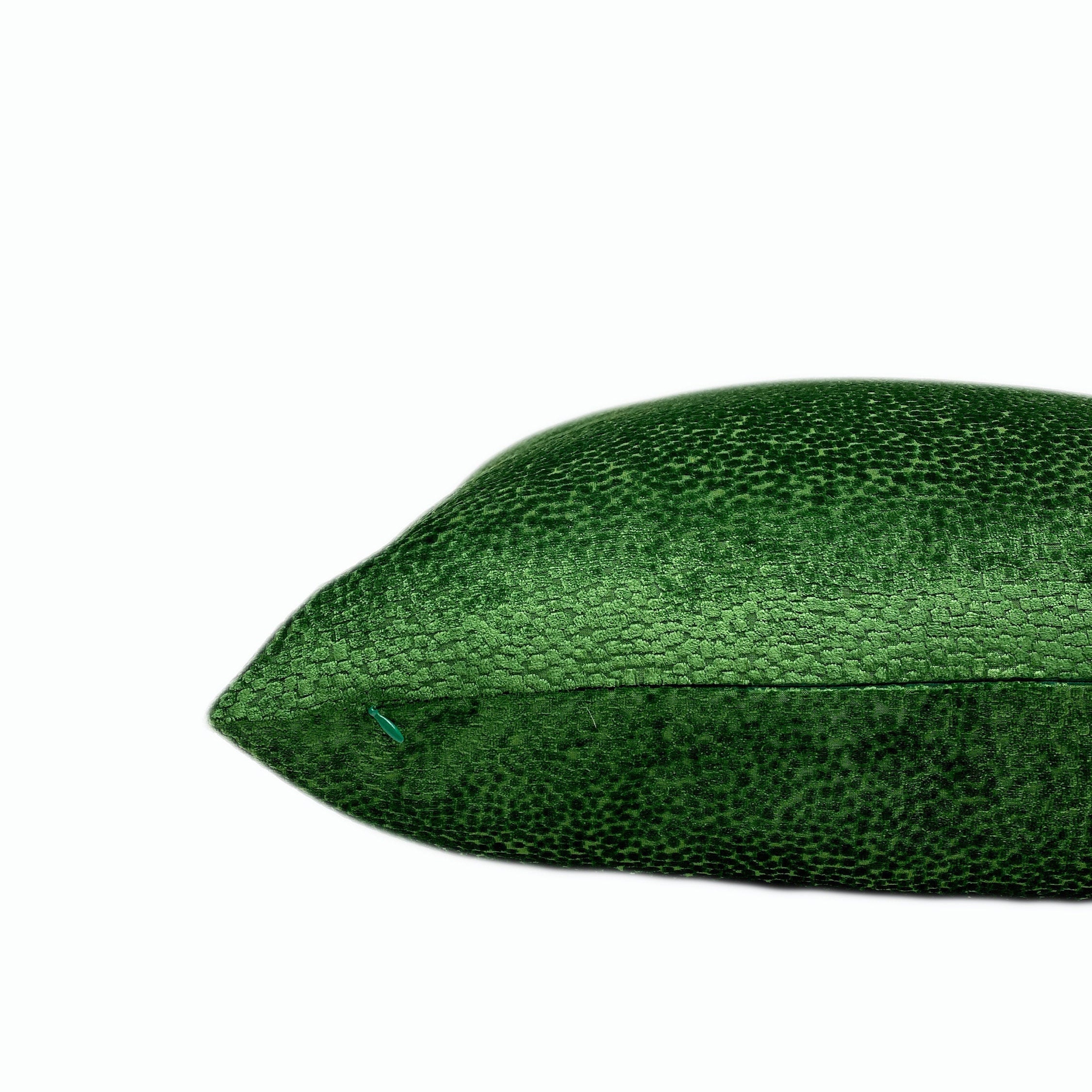 Hunter Green Velvet Throw Pillow Cover Modern Velvet Etsy