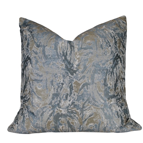 Steel Blue Modern Decorative Pillow Cover Steel Blue and Etsy