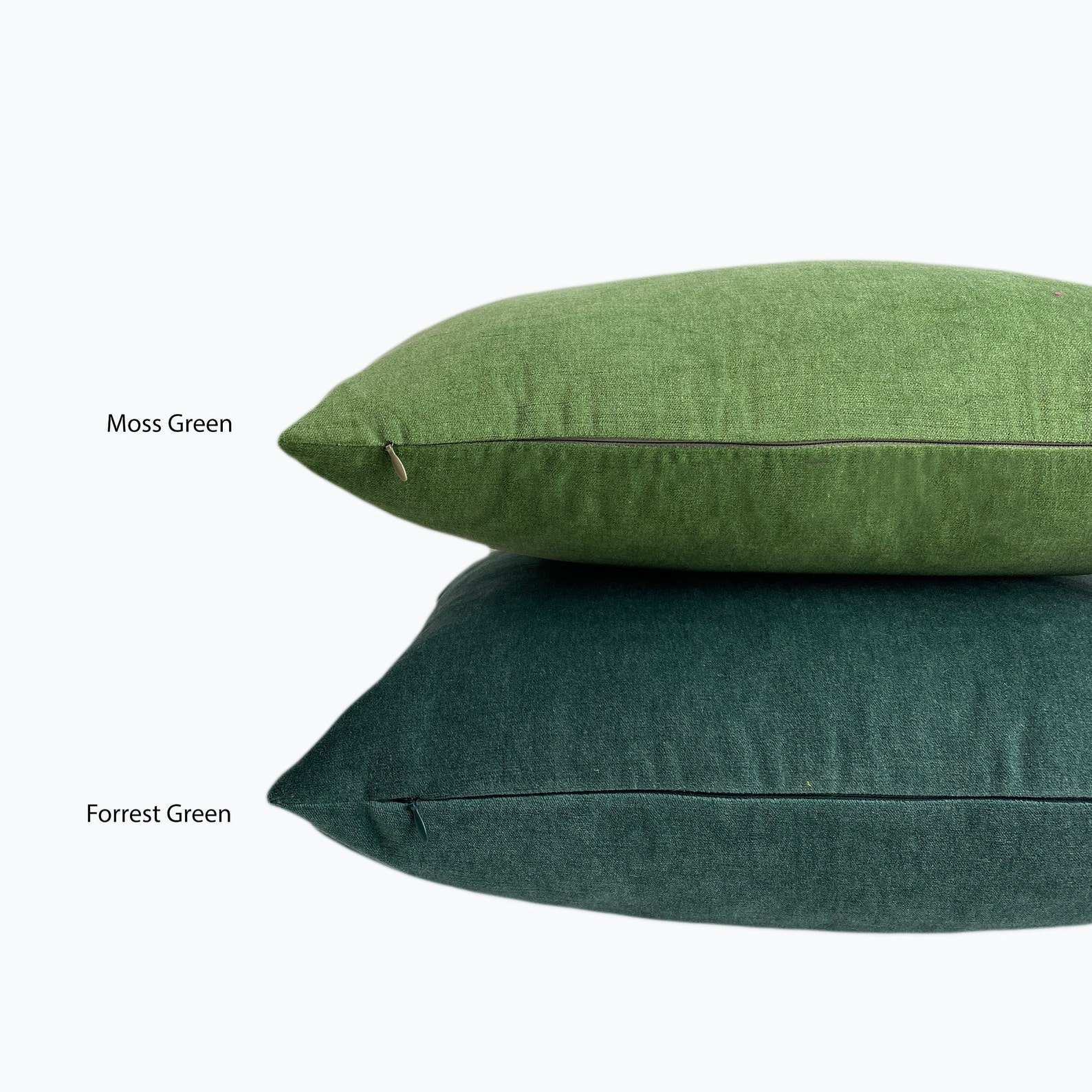 Moss Green Decorative Throw Pillow Cover Green Velvet Etsy