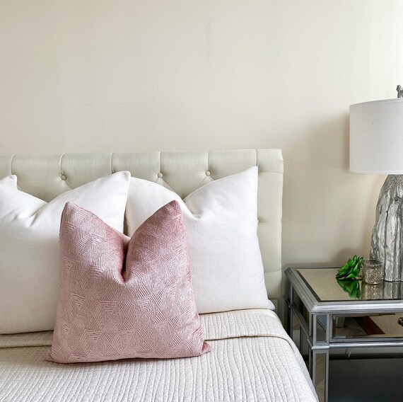 Blush chenille throw sale