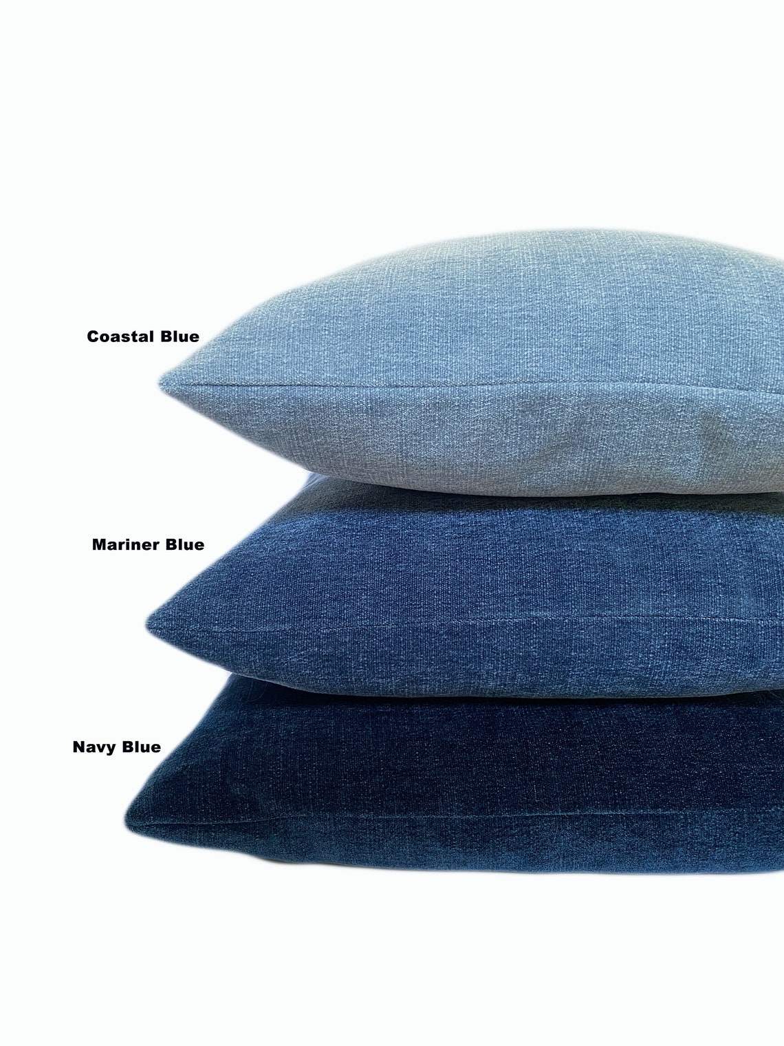 Navy Velvet Throw Pillow Cover Dark Blue Velvet Designer Etsy