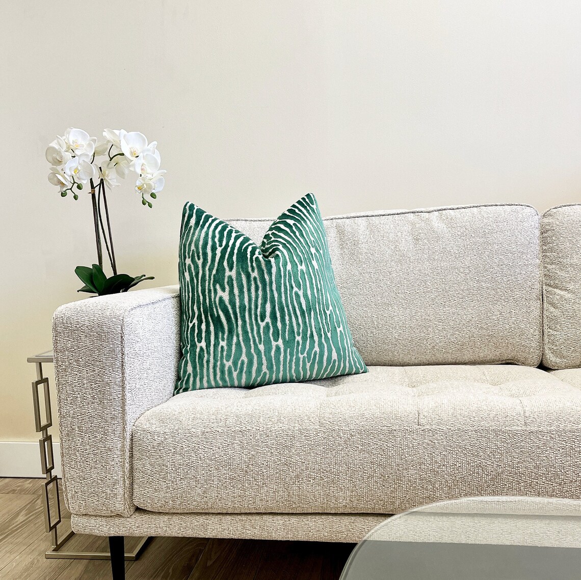 Emerald Green Velvet Throw Pillow Cover Green Velvet Etsy