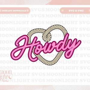 Howdy Western SVG Cute Trendy Positive Quote SVG PNG Design for Graphic T-Shirts, Phone, Mugs, Stickers, Tote Bags & More - Commercial Use