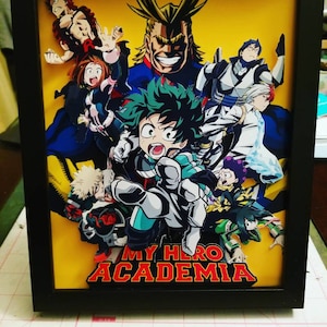 My Hero Academia shadowbox Diorama