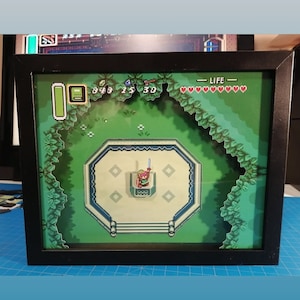 Legend of Zelda Videogame Shadowbox