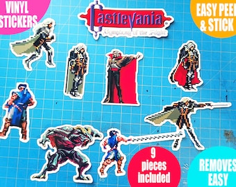 Castlevania Stickers | Symphony of the Night, Retro Gaming Vinyl