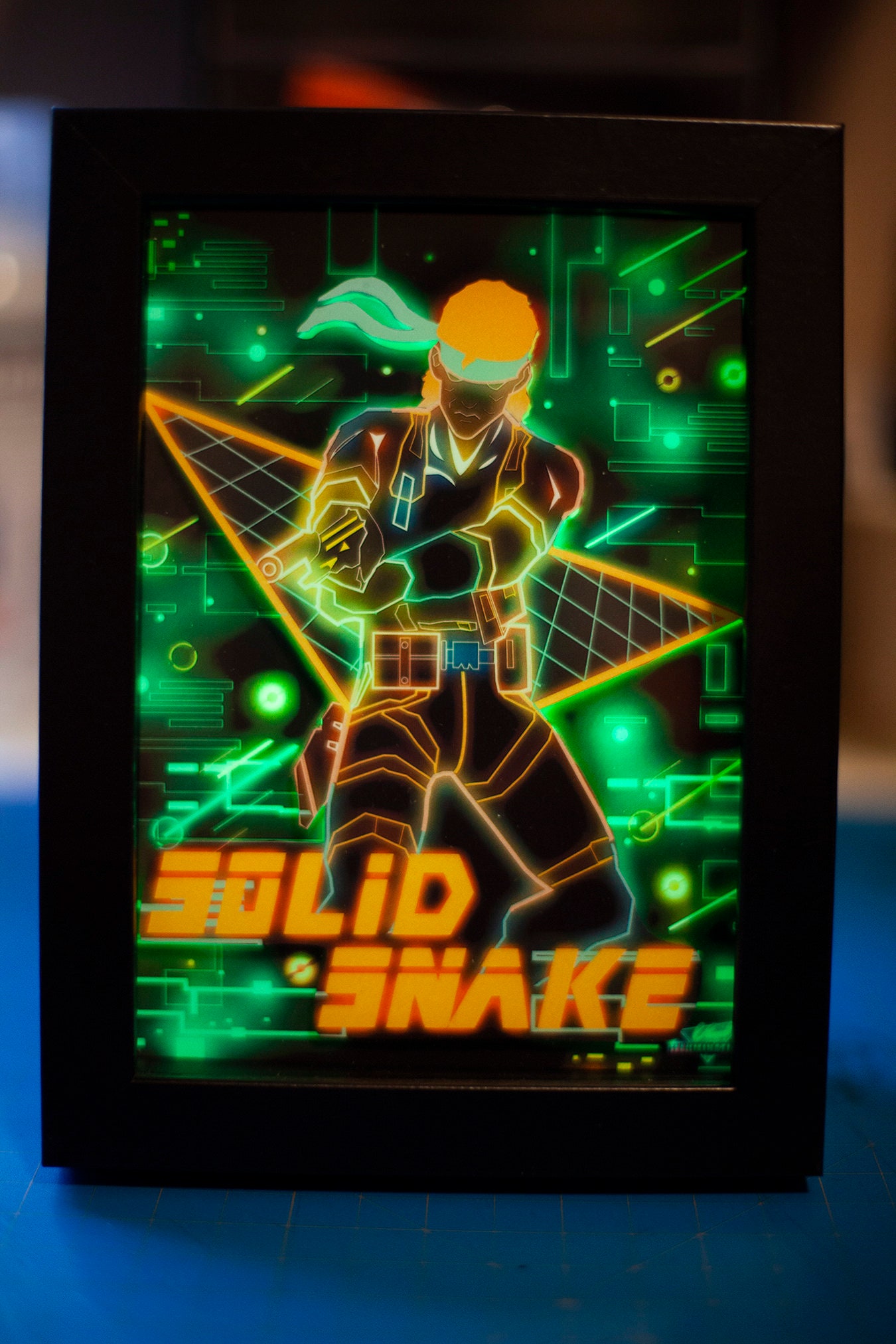 Led Snake Box Solid Snake LED Shadowbox Diorama - Etsy