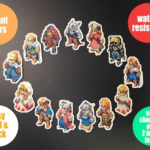 Videogame Sticker | Final Fantasy Tactics stickers | Laptop iPad Bullet Journal Planner Vinyl Glossy Stickers set 3
