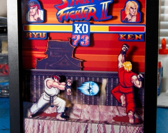 Street Fighter 2 3D shadow box