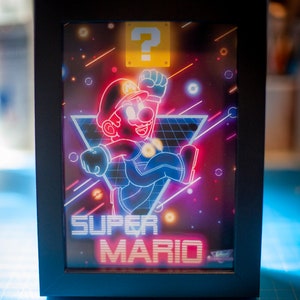 Super Mario LED Shadowbox Diorama