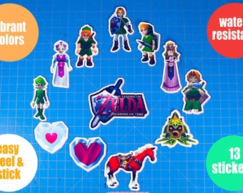 Videogame Sticker | Legend of Zelda stickers | Laptop iPad Bullet Journal Planner Vinyl Glossy Stickers