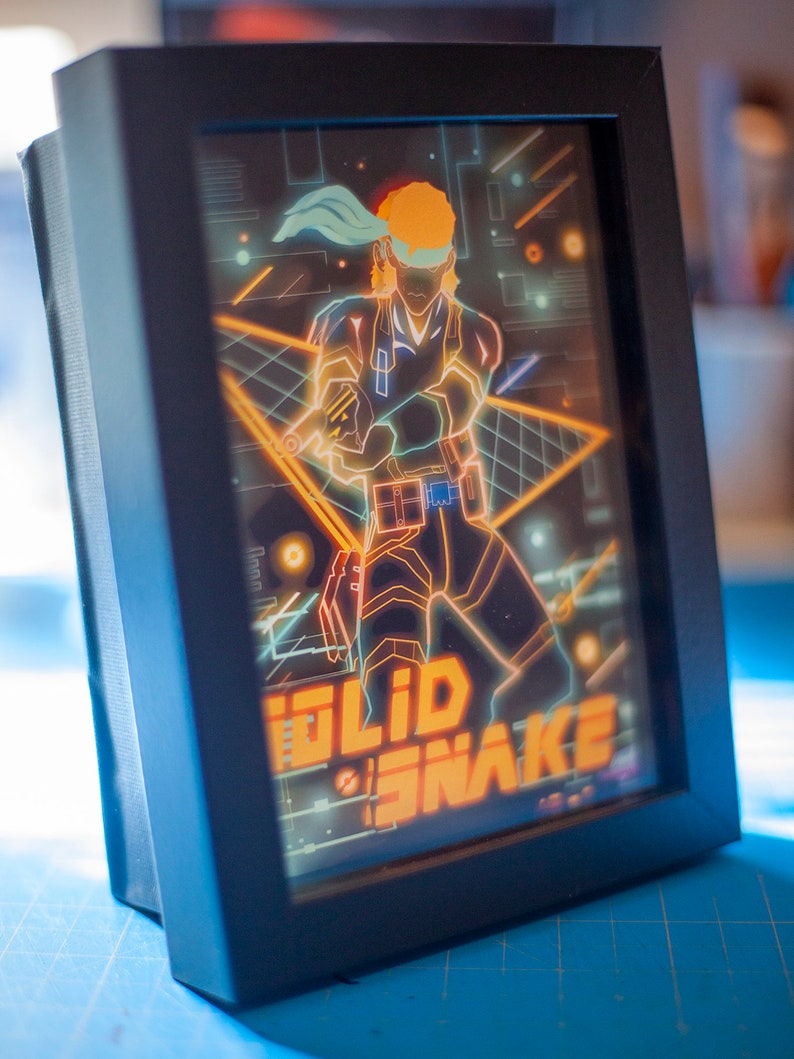 Led Snake Box Solid Snake LED Shadowbox Diorama - Etsy