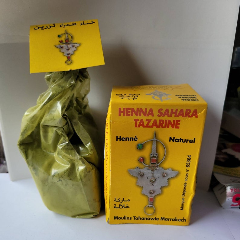 Henna Powder Moroccan Sahara Tazarine 100 Pure & Natural 100g Etsy