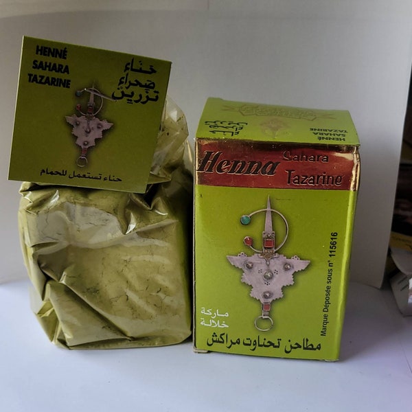 Henna Powder Moroccan Sahara Tazarine 100% Pure & Natural- 100g