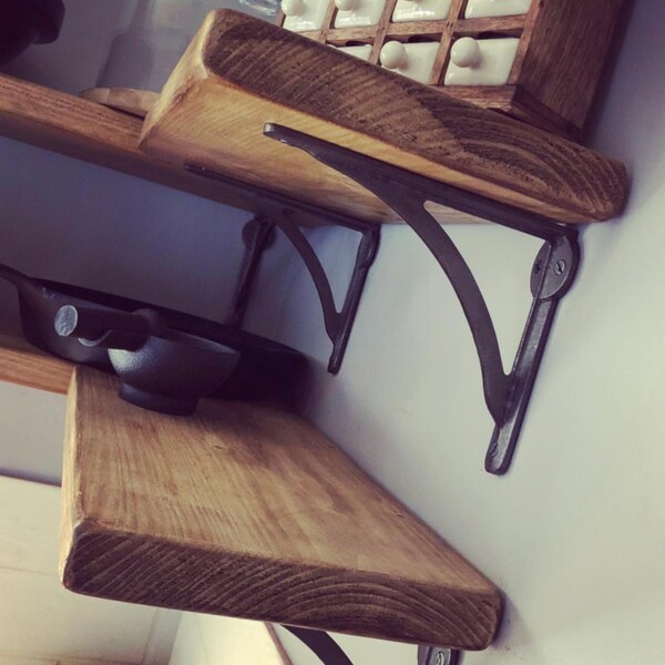 Rustic Shelf Bracket Etsy