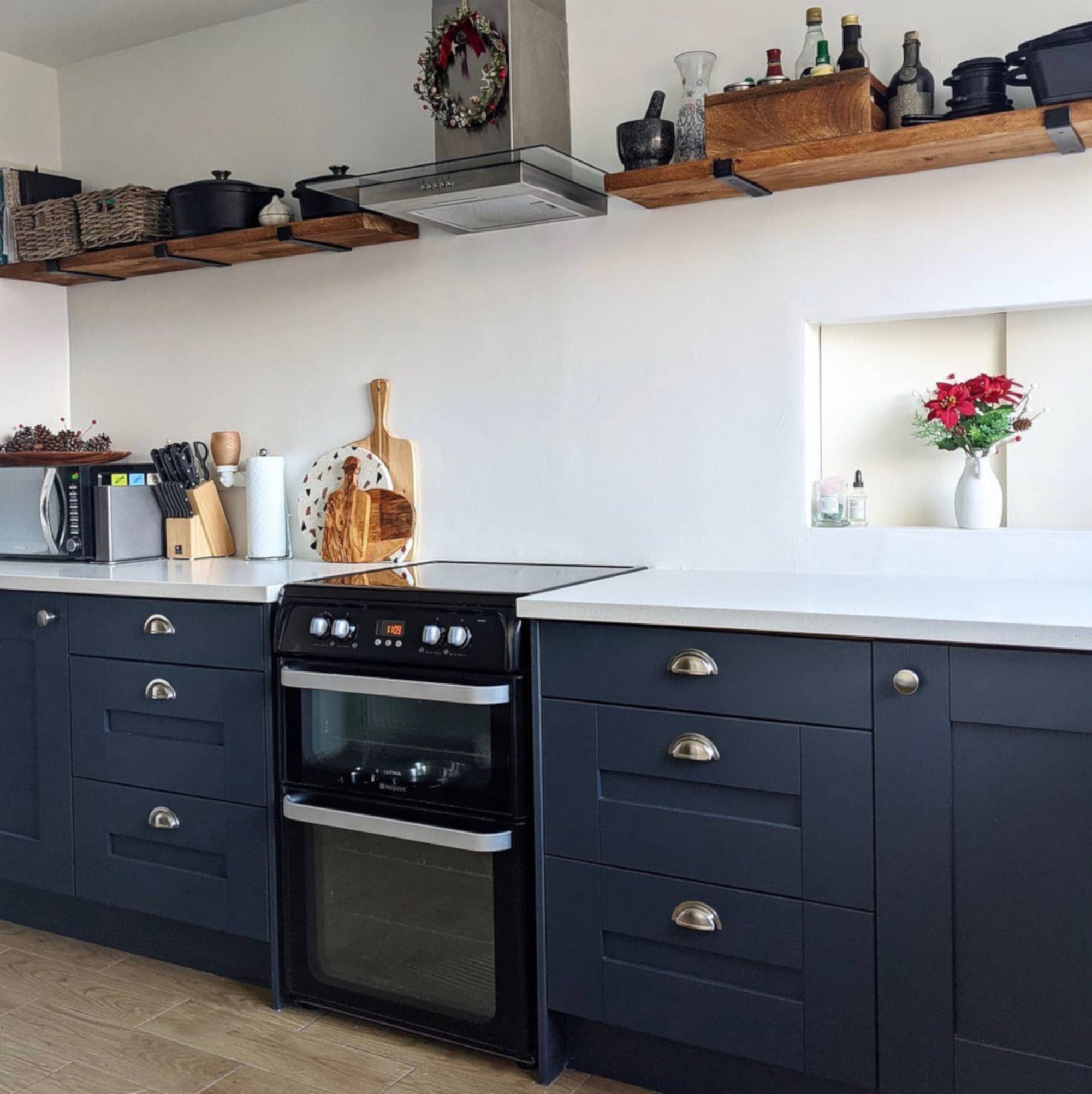 HEAVYDUTY Rustic Wood Floating Shelves With Steel Brackets. Etsy