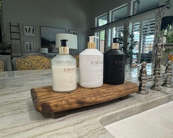 Live Edge Rustic Wood Kitchen Riser: French Country Decor