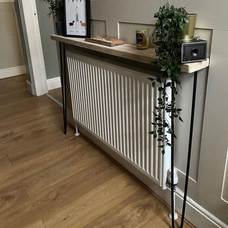 Radiator Cover Entryway Console Table Narrow Console Wall Etsy