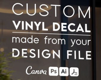 Custom Vinyl Decal | Personalized Stickers for Glass, Walls