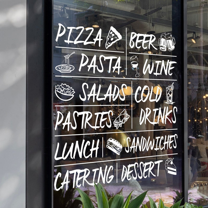 The Store Restaurant Menu Etsy