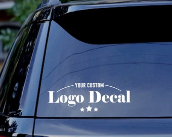Custom Logo Car Decal | Vinyl Decal Sticker for Window | Vehicle Rear Windshield Sticker
