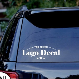 Custom Logo Car Decal | Vinyl Decal Sticker for Window | Vehicle Rear Windshield Sticker