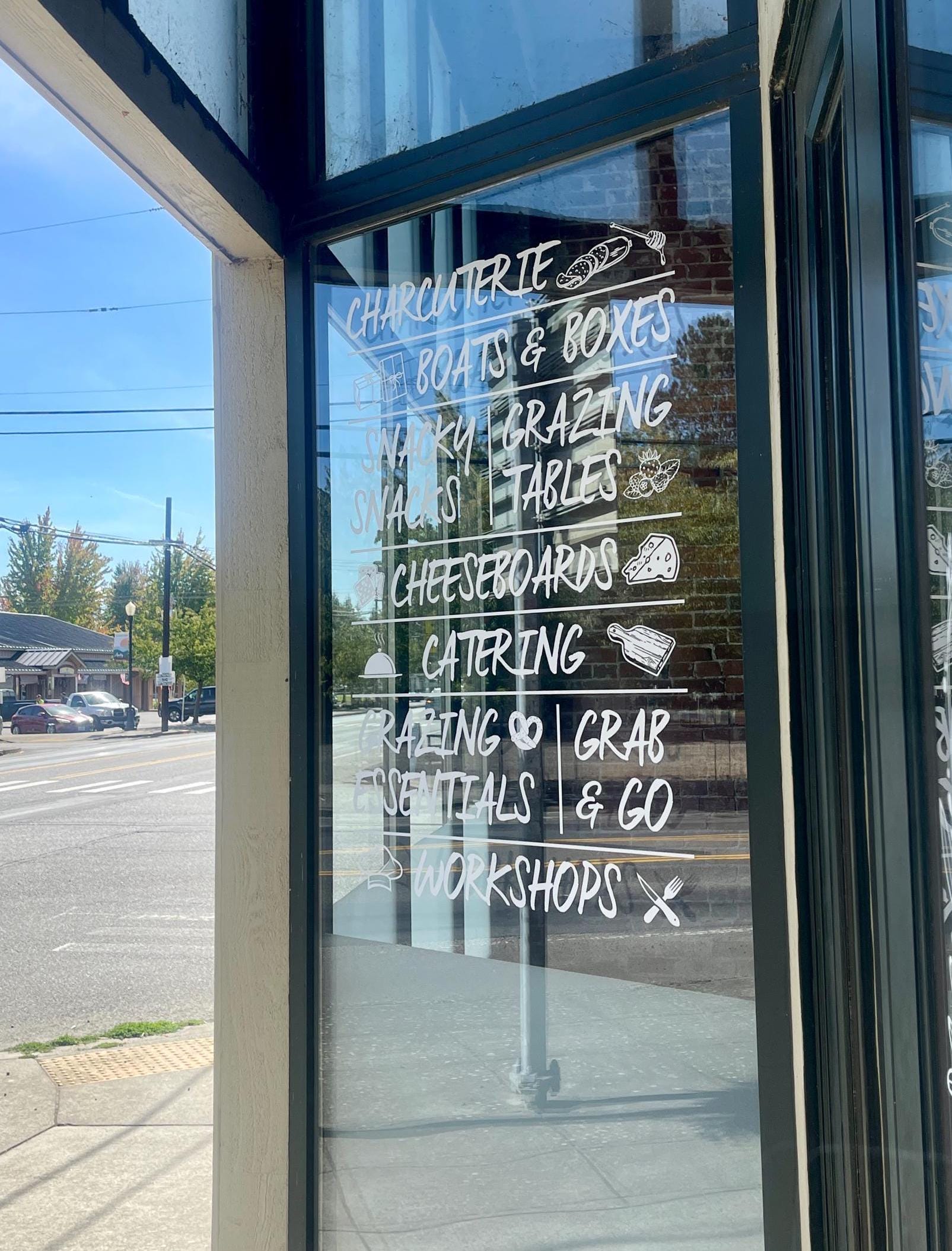 Custom Restaurant & Bakery Window Decal | Menu Items With Imagery ...