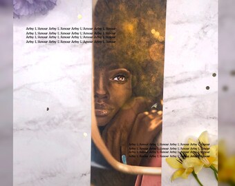 Black Girl Magic Bookmark: Laminated Card Stock Reader Gift