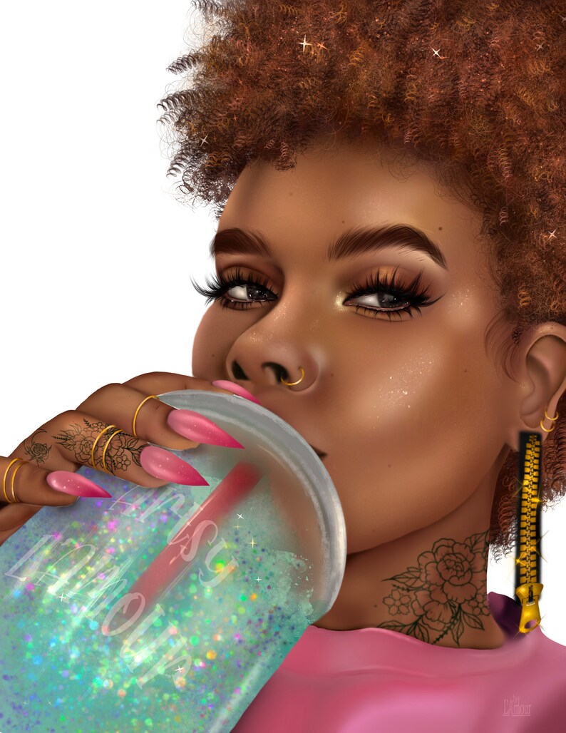 African American Art Print Black Woman Art Black Art Print Etsy