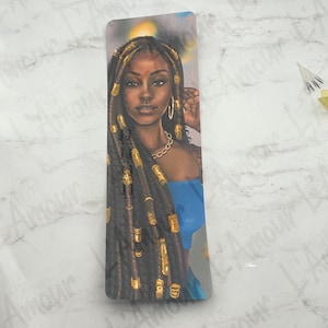 Beautiful Locs Queen | Black Girl Bookmark | African American |