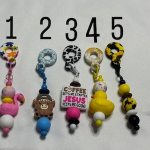Cute Silicone Beaded Straw Toppers – Choose Your Style | Fun Drink Accessories for Tumblers & Cups