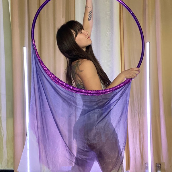 Amethyst Wishes Veiled Hoop