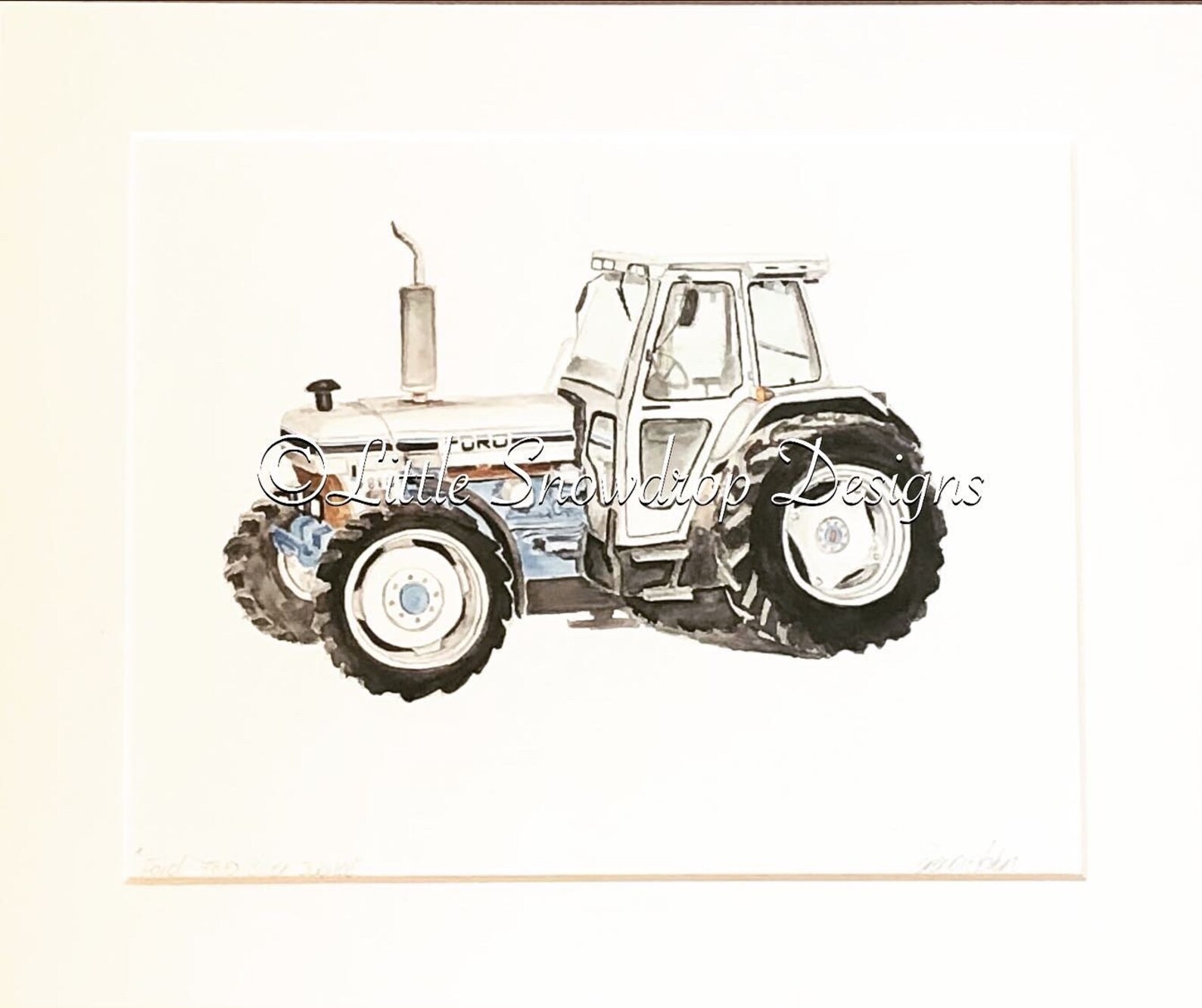 Vehicle Painting, Tractor Painting, Vintage Vehicle , Watercolour