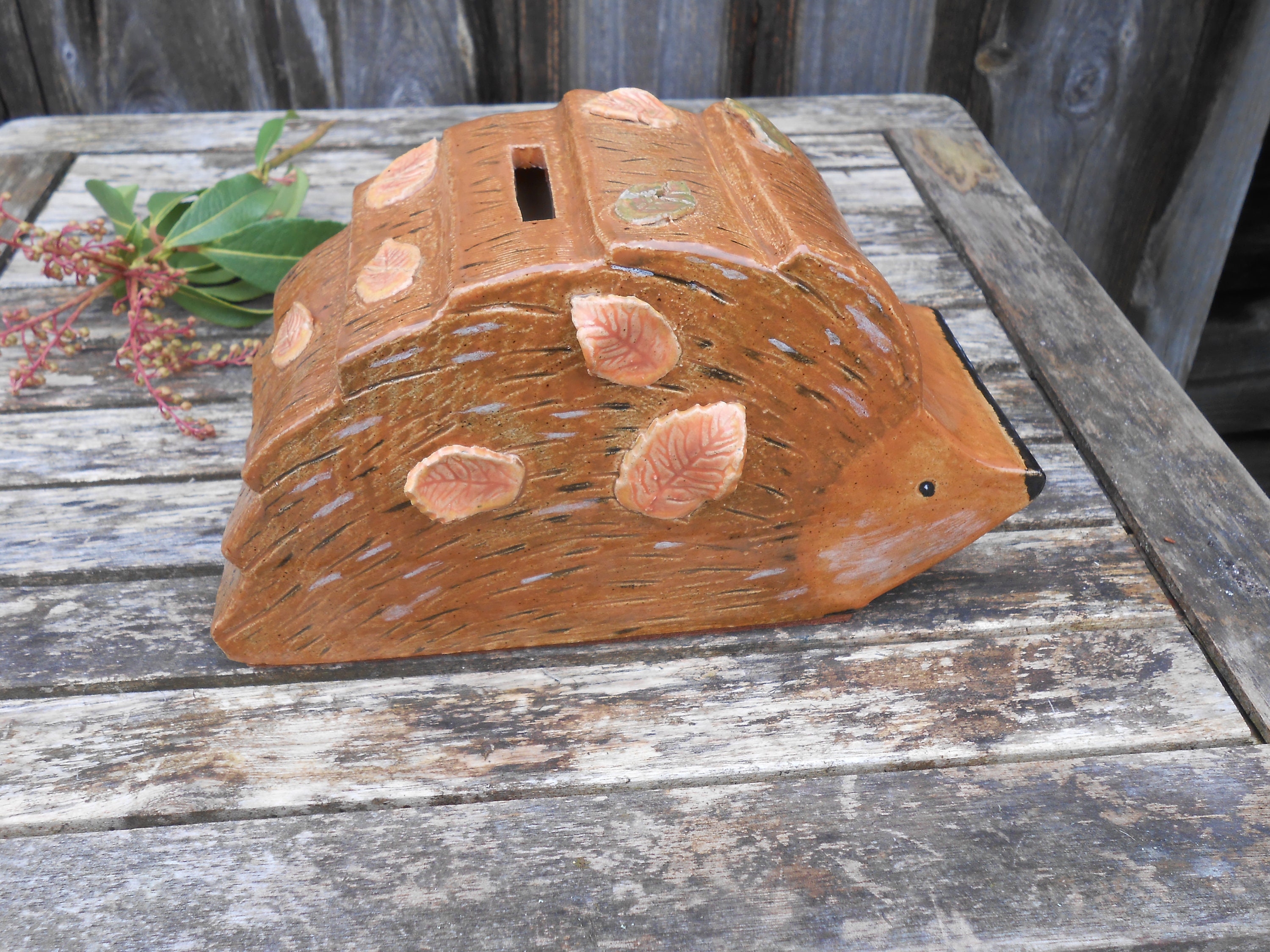 Stoneware Ceramic Hedgehog Money Box Etsy.de