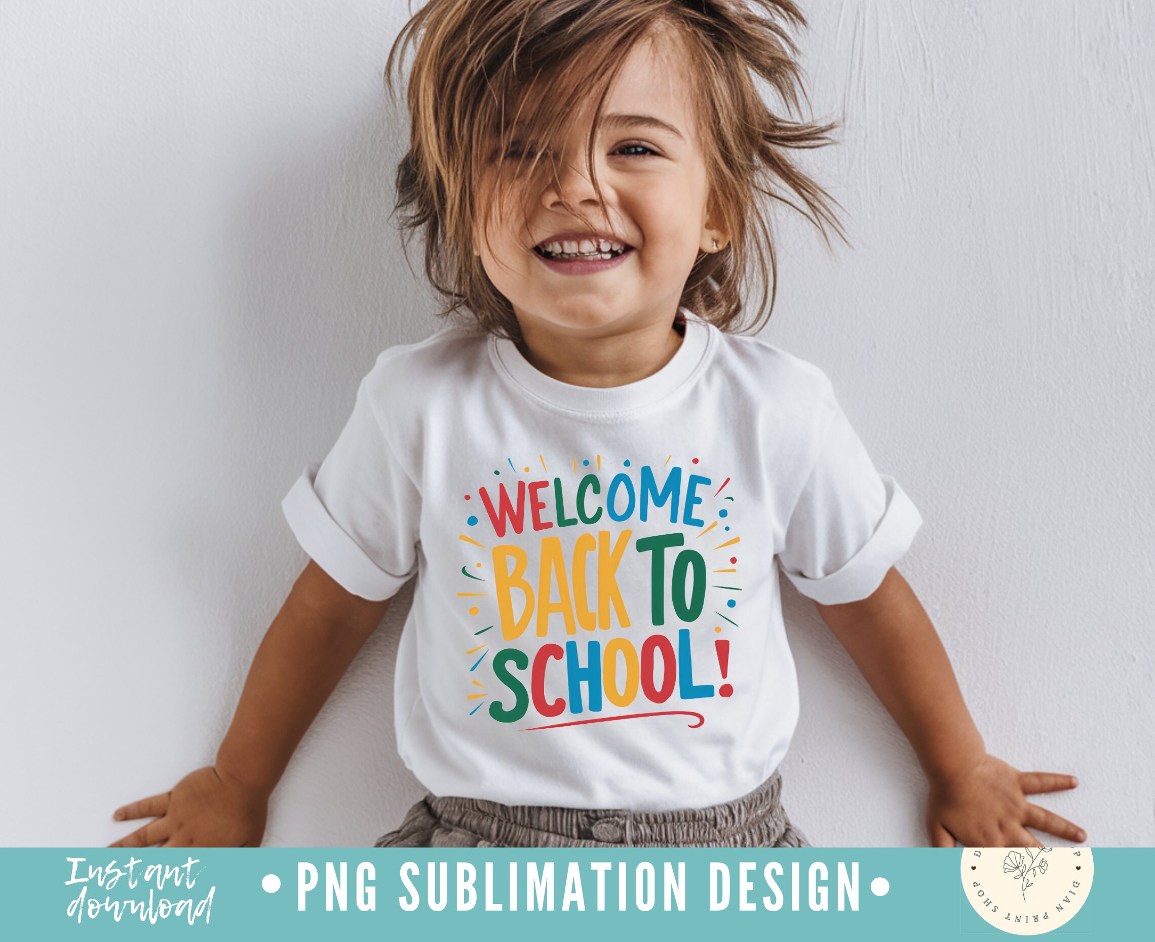 Welcome Back to School Png, First Day of School Png, School Png Files ...