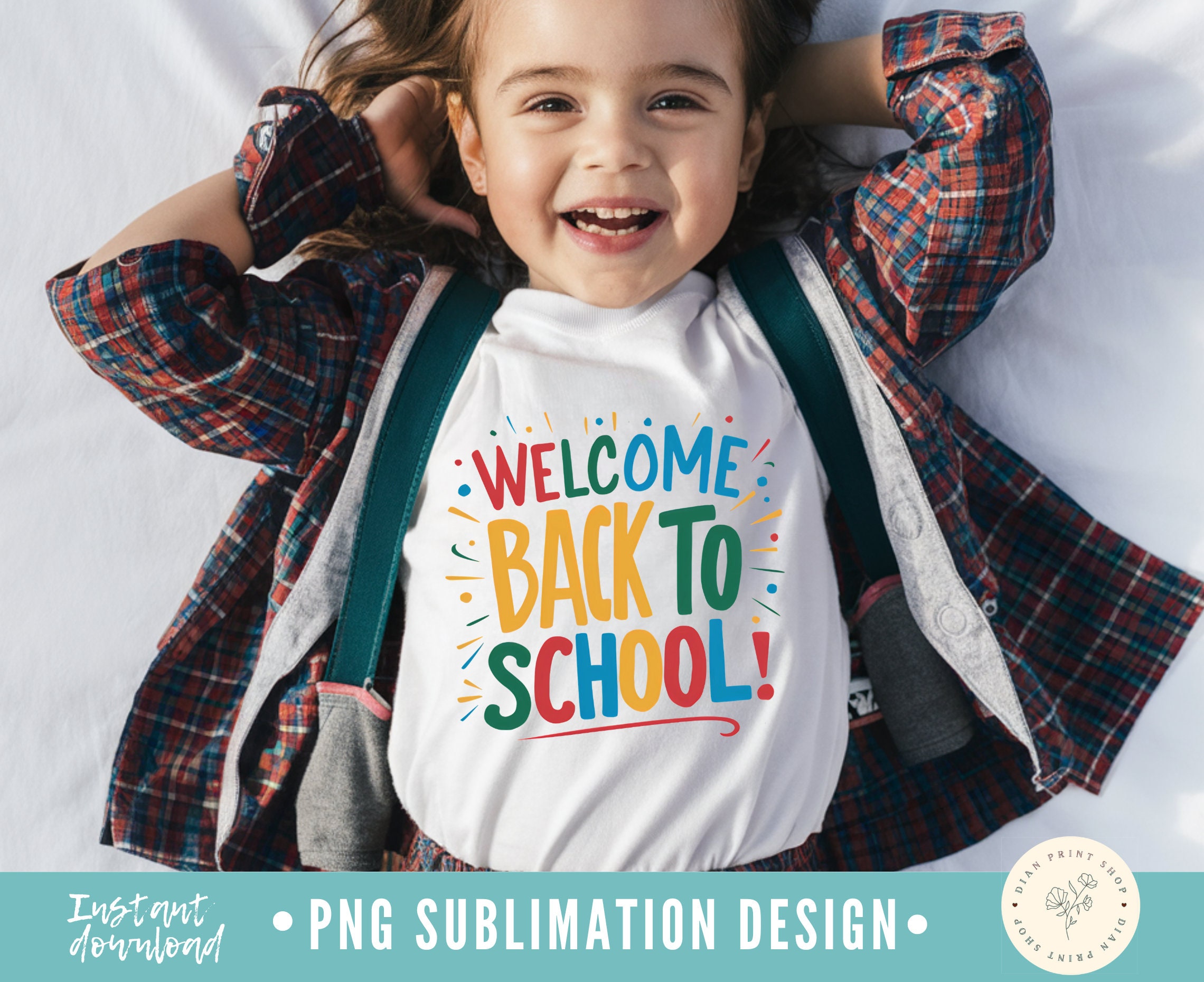 Welcome Back to School Png, First Day of School Png, School Png Files ...