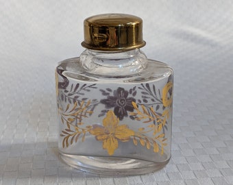 1940-50's American-Made "Bottle Keep' for Handbag; Hand-painted;